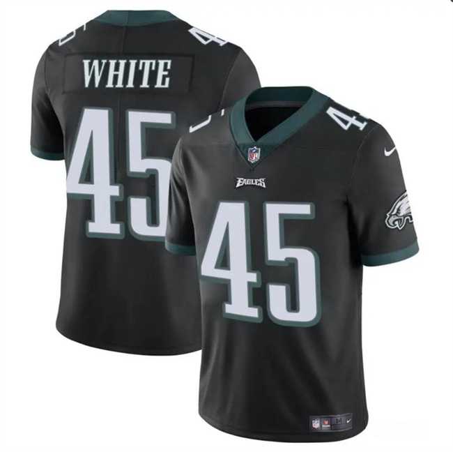 Men & Women & Youth Philadelphia Eagles #45 Devin White Black Vapor Untouchable Limited Stitched Jersey